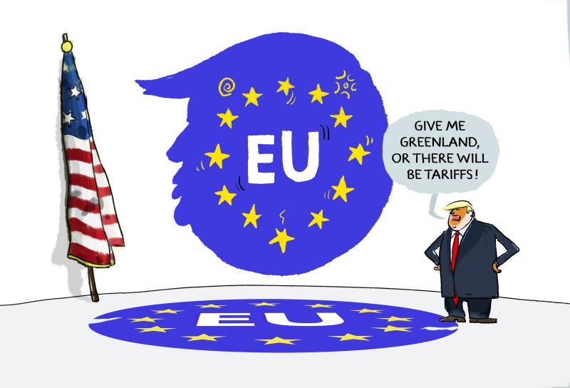 Greenland blackmailing...