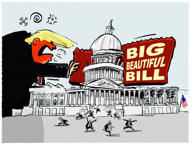 Trumps big beautiful bill is going to be pushed through....