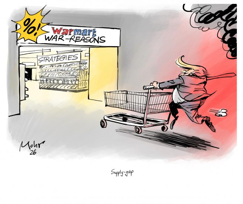 Trump runs into the supermarket of war-reasons and strategies.