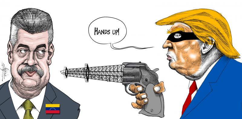 Trump is threatening Venezuela with the sole purpose of stealing its oil.
