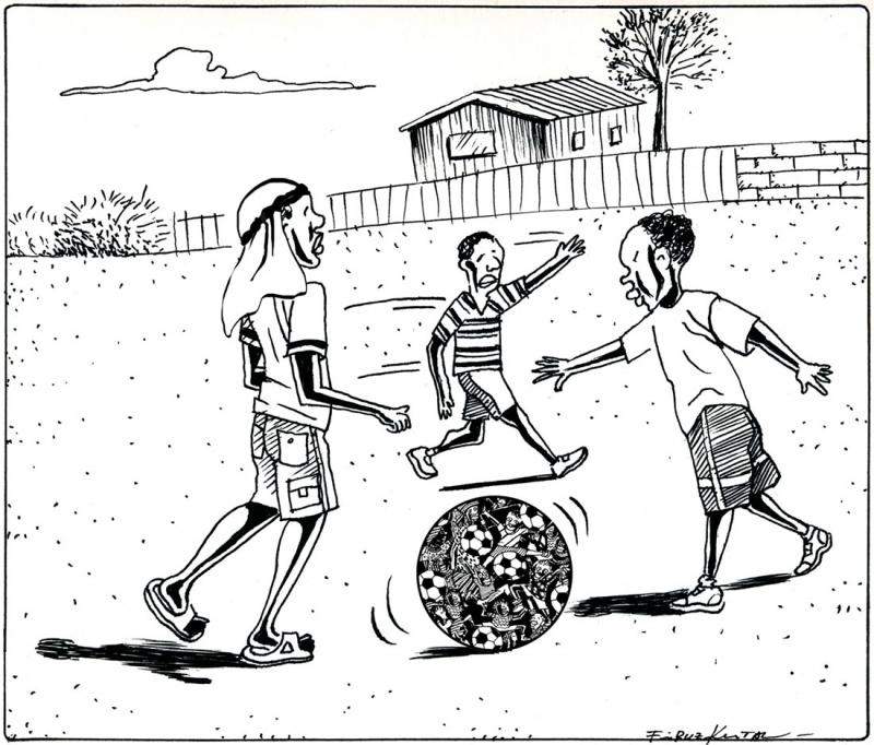 World Cup in Qatar Cartoon Movement