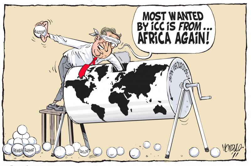 Cartoon about the International Criminal Court