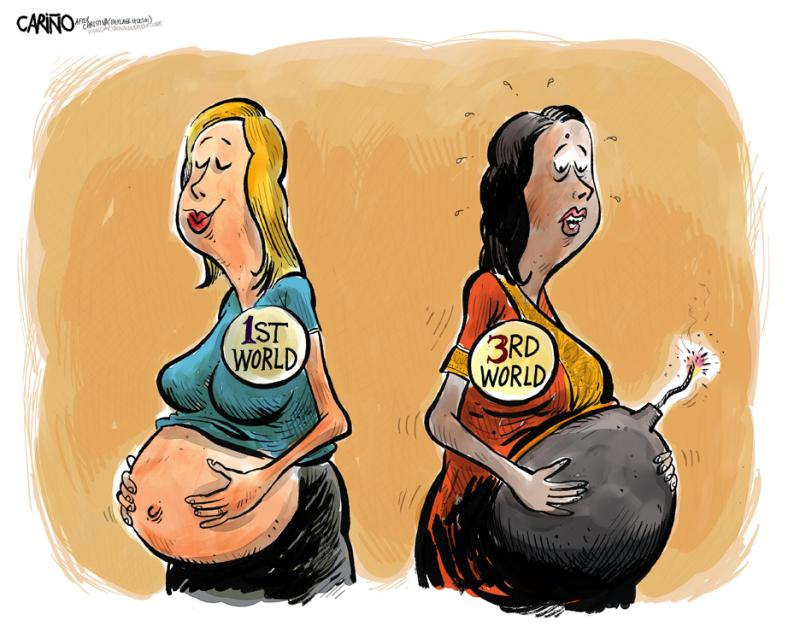 Cartoon about prenatal care