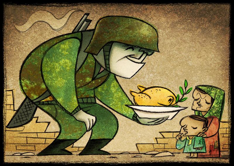 Peace is served Cartoon Movement