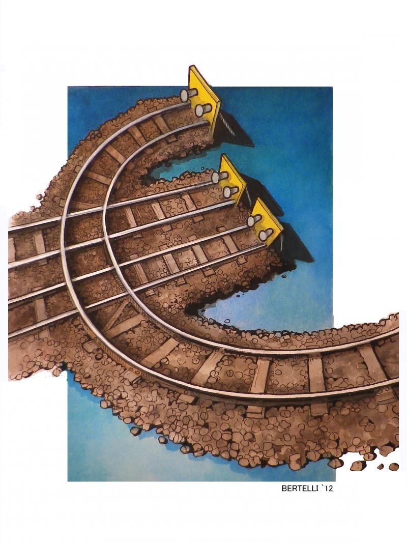 Cartoon about the euro
