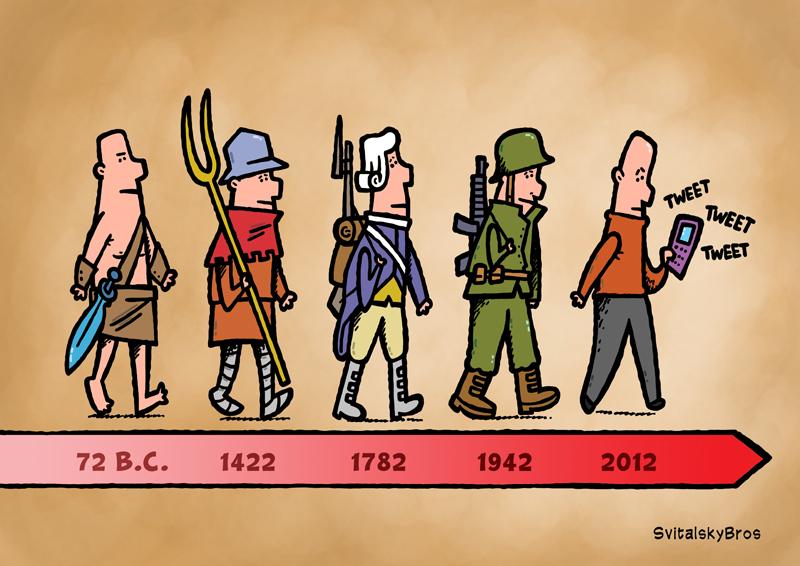 Cartoon about freedom