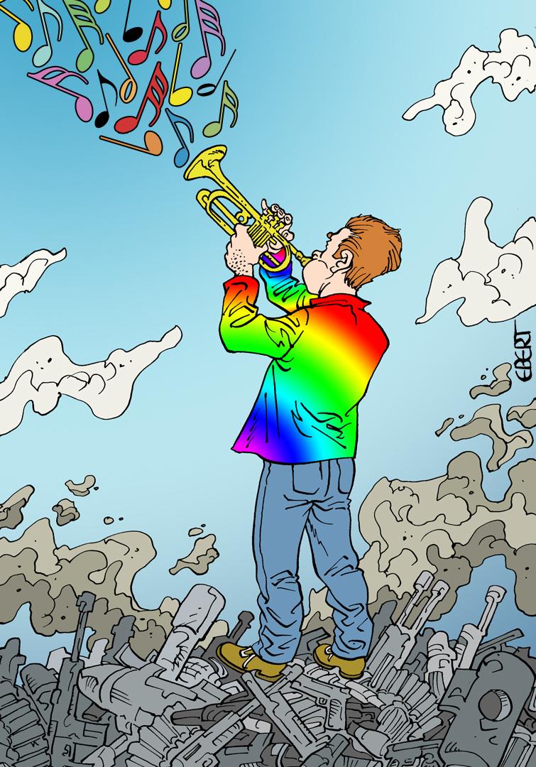 Cartoon about the power of music