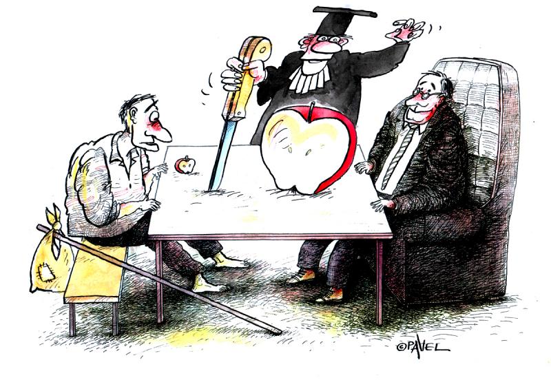 Cartoon about justice