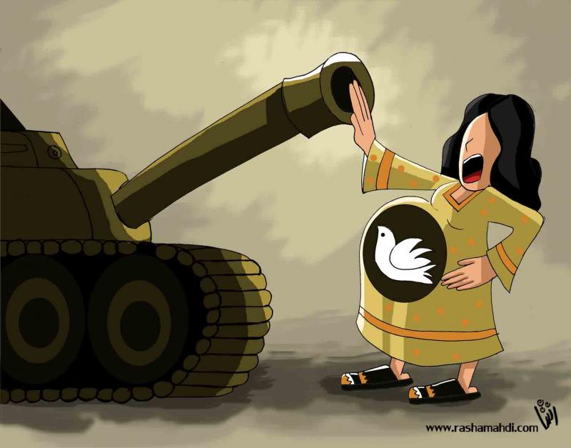 Cartoon about peace