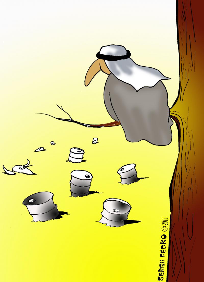 Cartoon about oil