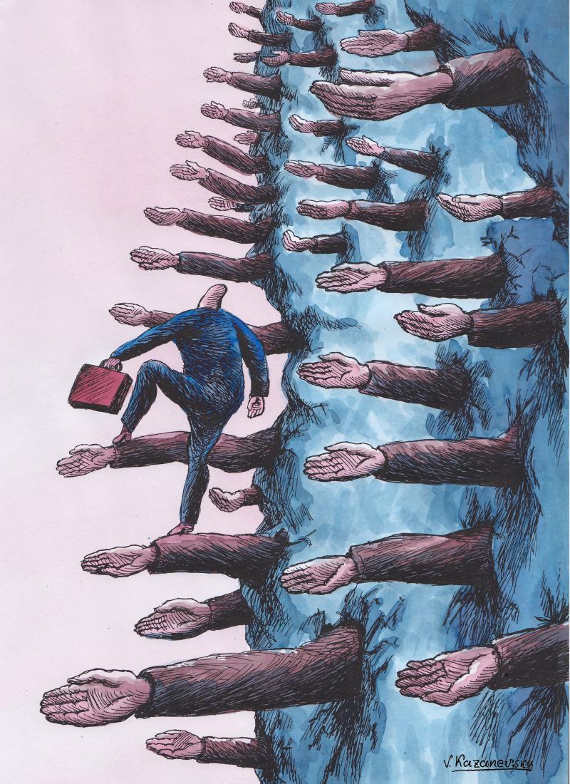 Cartoon about corruption