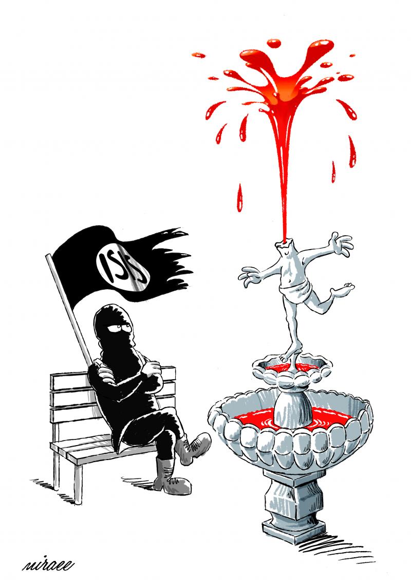 Cartoon about Islamic State