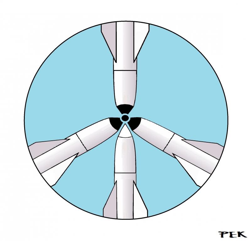Cartoon about nuclear weapons