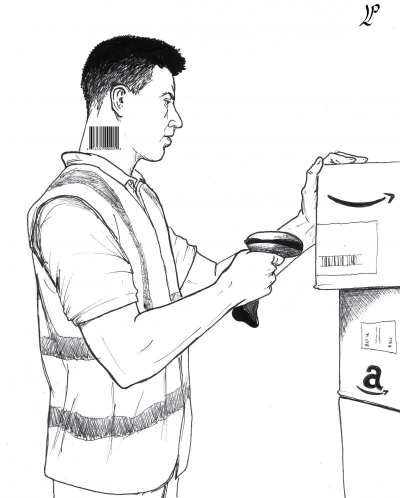 Amazon, modern slavery Cartoon Movement