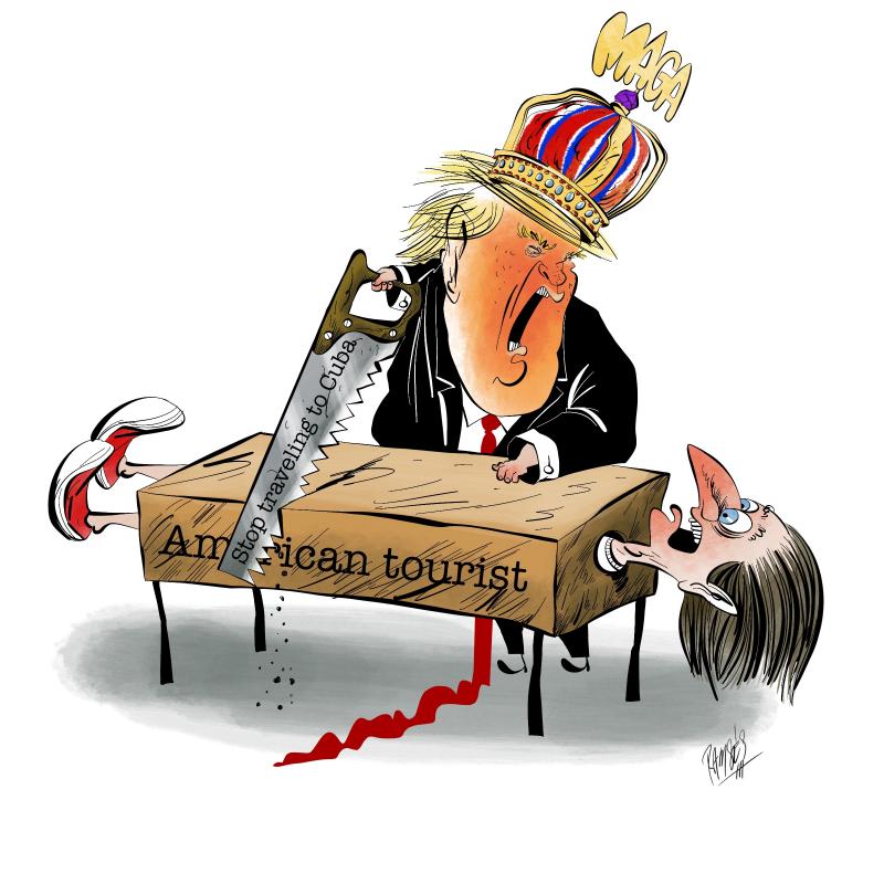 Stop traveling Cuba!!! Cartoon Movement