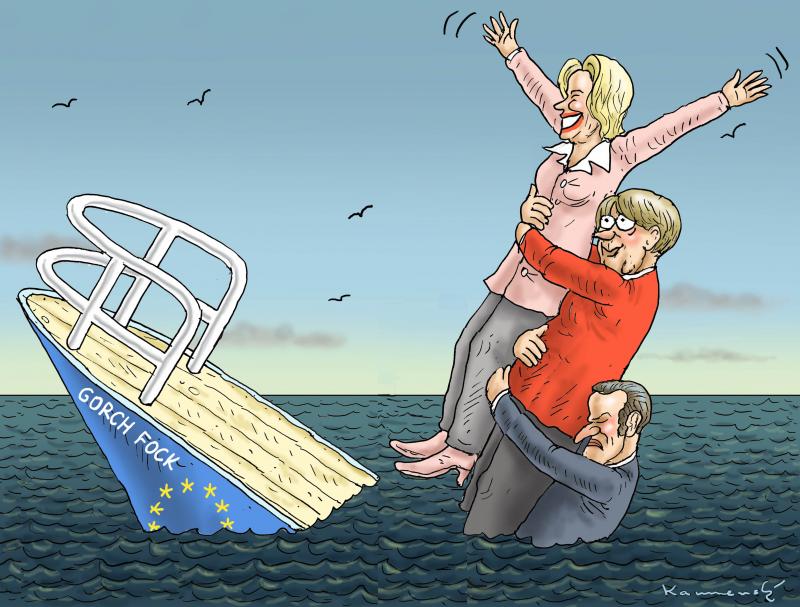 Happy Boss Ursula Von Der Leyen Cartoon Movement