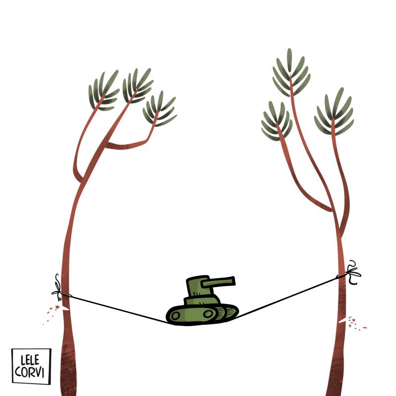 Peace Hanging by a Thread