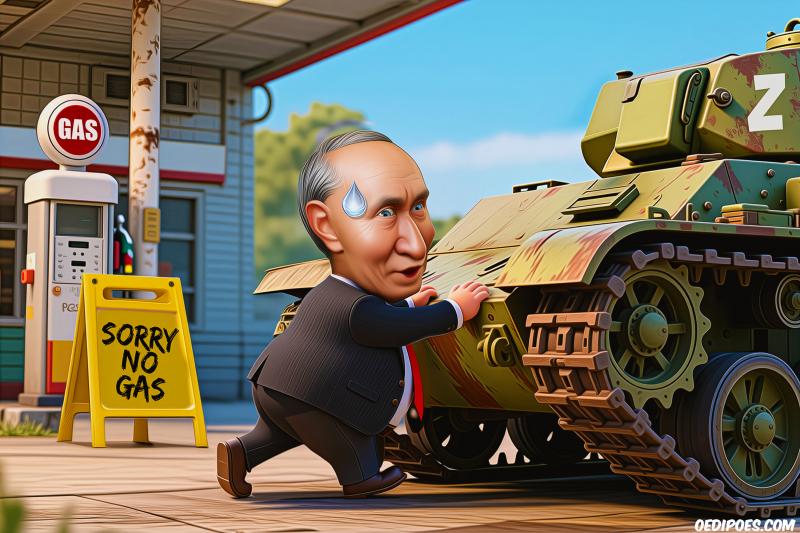 Putin pushing Tank