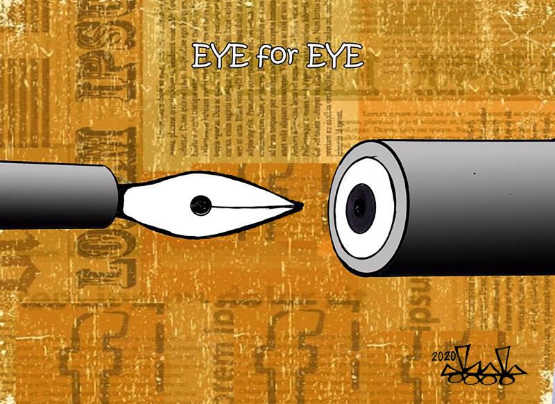 pen vs gun...