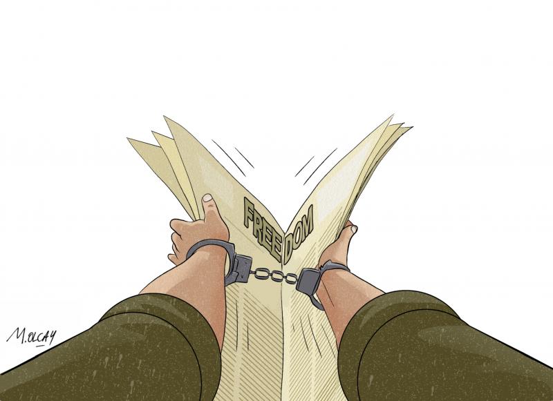 If journalists are not free, then those who read newspapers are not free either.