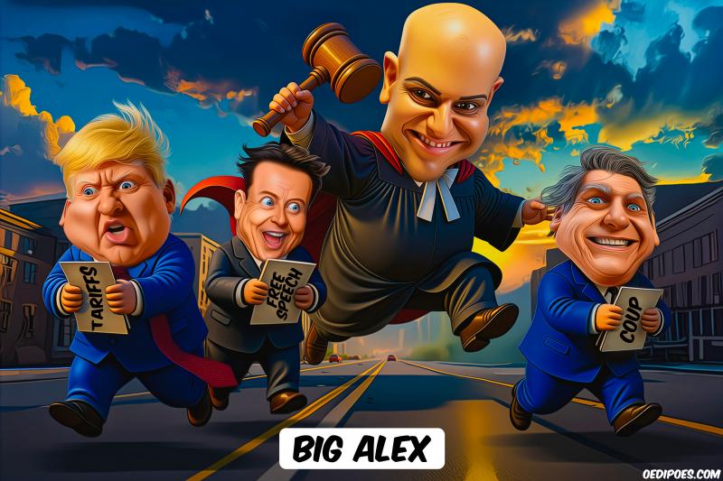 De Moraes running after trump musk bolsonaro