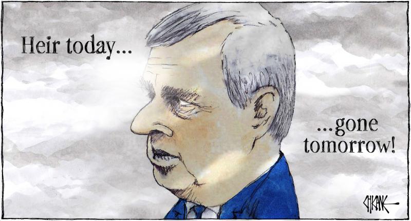 Ex-Prince  Andrew, despite losing all his titles is still eighth in line to the British throne. But there is a growing call to change that..'Heir today...gone tomorrow.'