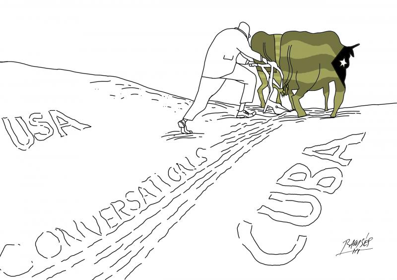 Cartoon about Cuba