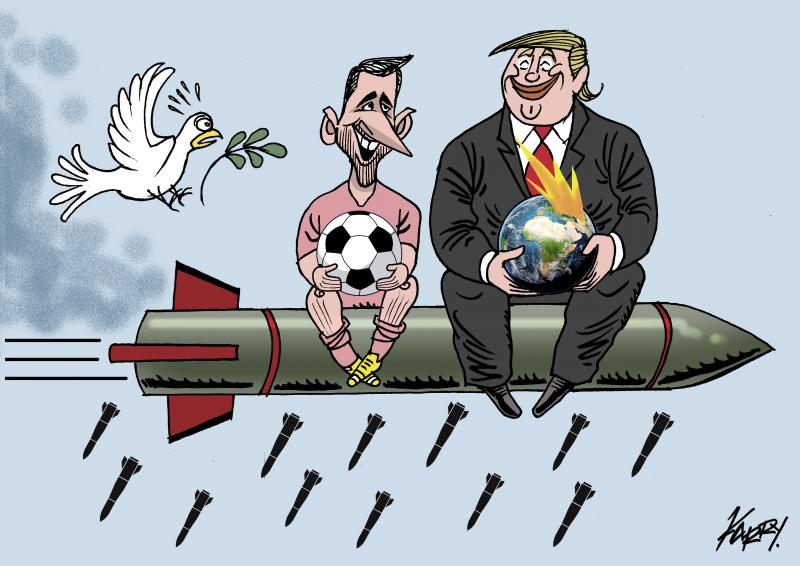 I don't mind giving my hand to a sexual deviant and violator of the sovereignty of other countries, in the midst of the bombing of Iran.