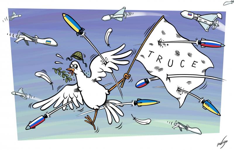 Ukraine and Russia violate a truce in place for Orthodox Easter. Both suffered casualties in drone and artillery strikes
