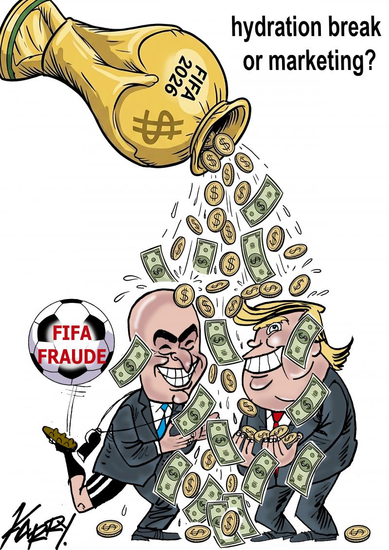 Millions hidden in hydration breaks, FIFA multiplies its advertising business.