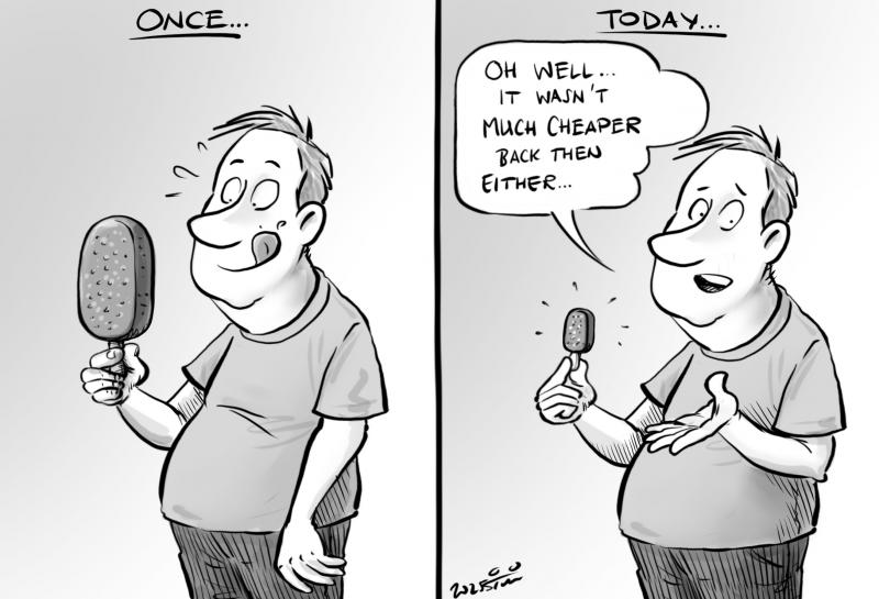 Shrinkflation and Optimism. While prices are rising, products are shrinking. 