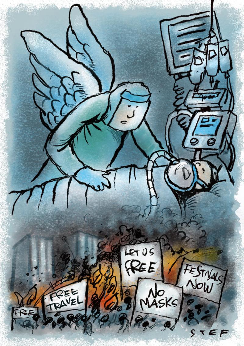 freedom versus respect for people working in health care