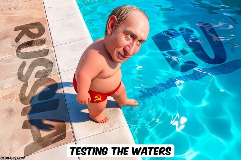 Putin puts toe in water