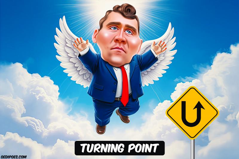 Charlie Kirk rising to heaven