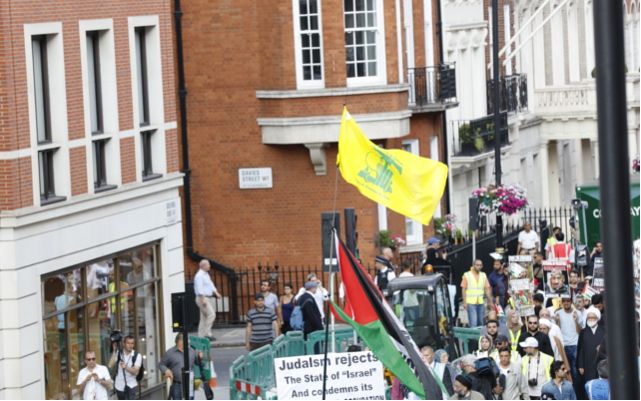 British police to intervene if Hezbollah flags flown on London Al-Quds Day march