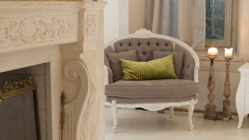 shabby chic křeslo XXL