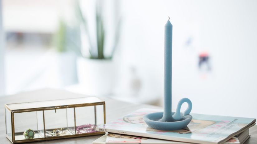 Bougie déco colorée
