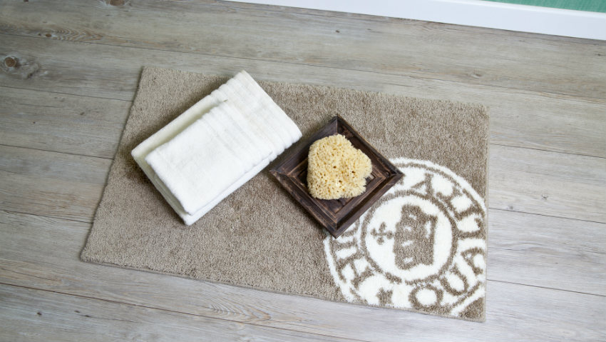 tappeto da bagno rotondo