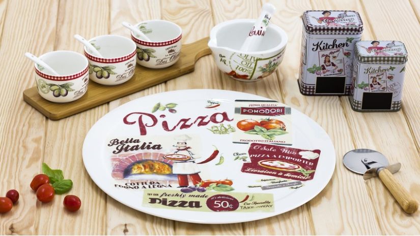 Klasický veľký pizza tanier