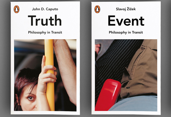 Penguin’s series, Philosophy in Transit featuring close-cropped shots of commuters by photographer Wolfgang Tillmans