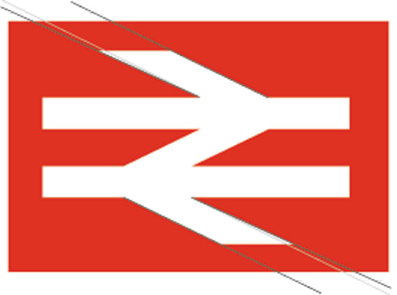 iagram, by Michael Johnson - showing the tapering of the angled bars in the BR symbol