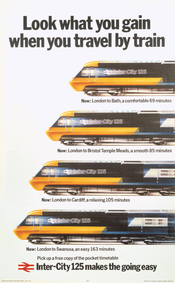British Rail Inter-City poster from 1977 - © NRM Pictorial Collection/Science & Society Picture Library