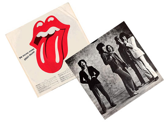 A slightly redrawn version of Pasche’s original logo was first used on the inner sleeve of Sticky Fingers