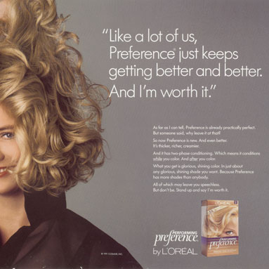 Because I'm Worth It - How L'Oreal's logo was coined