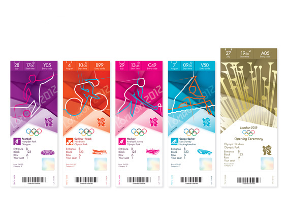olympics ticket designs revealed creative review ticket designer
