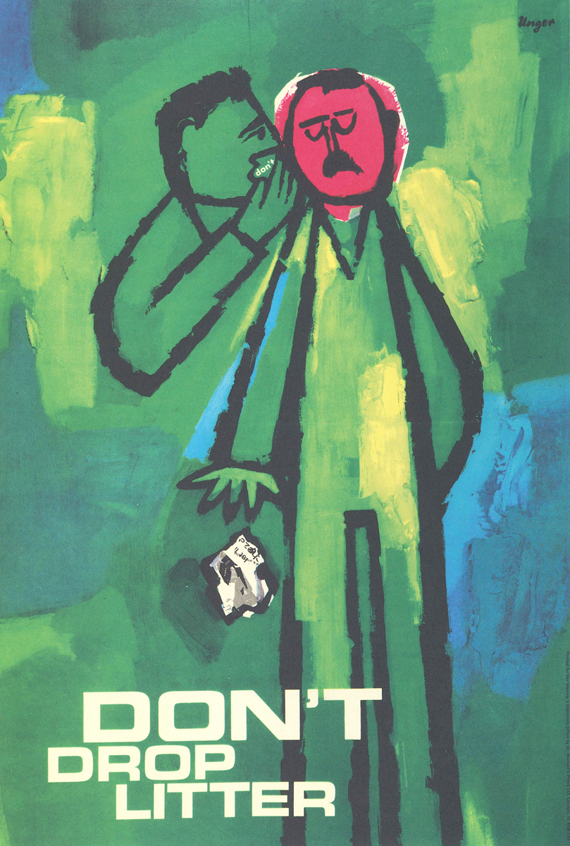 Hans Unger, Keep Britain Tidy poster, 1966
