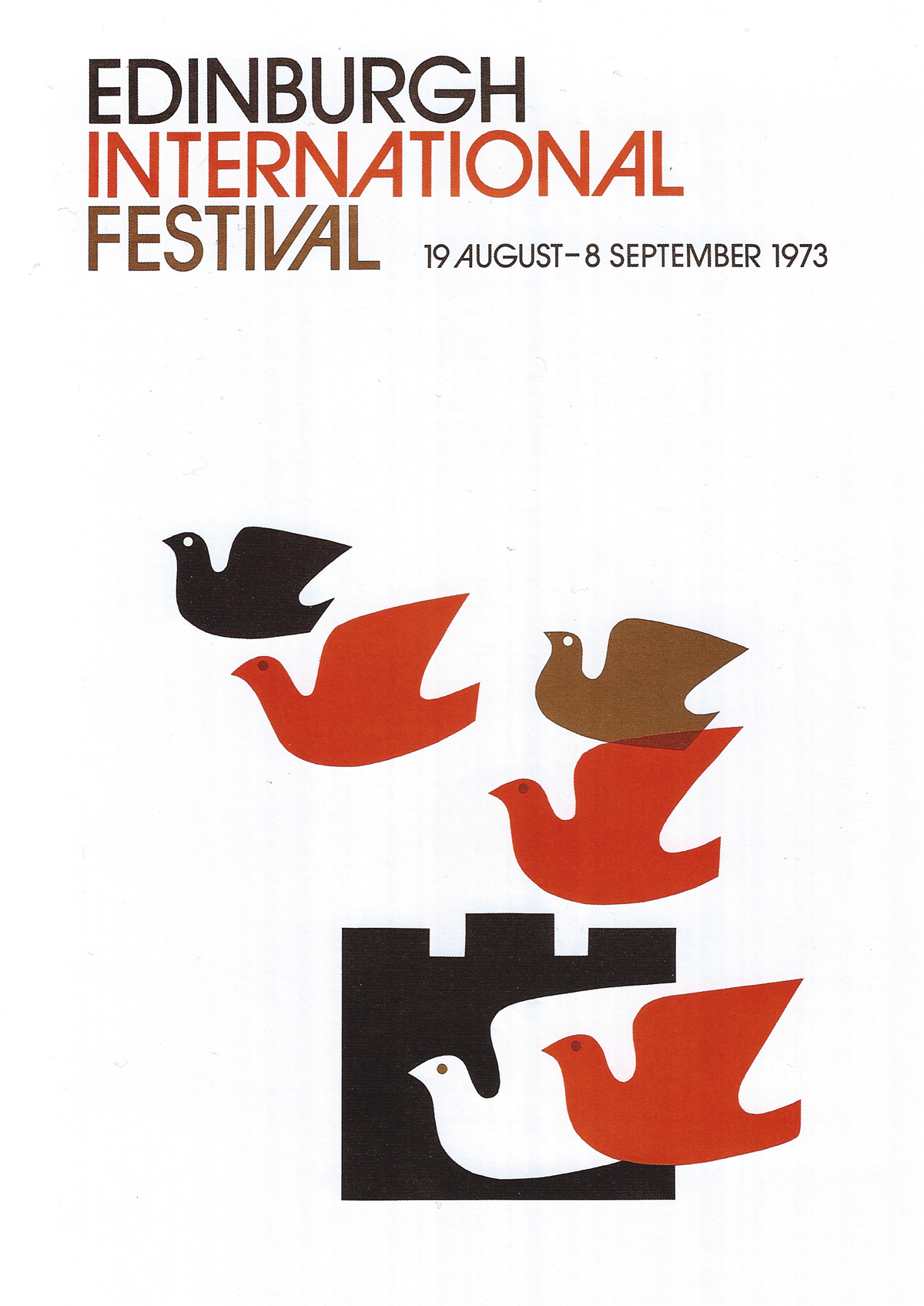 Edinburgh International Festival publicity material (1976-78). Designed by Hans and Pat Schleger (Hans Schleger Associates)