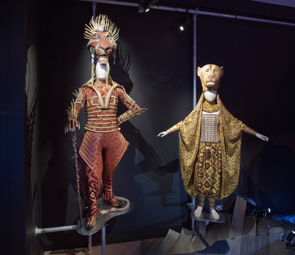 Costumes for the Lion King (1997) (Photo: V&A)