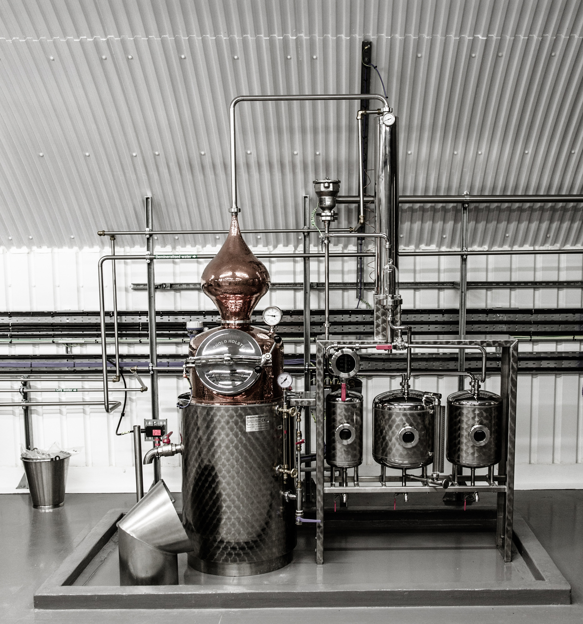 A section of the Our/London distillery