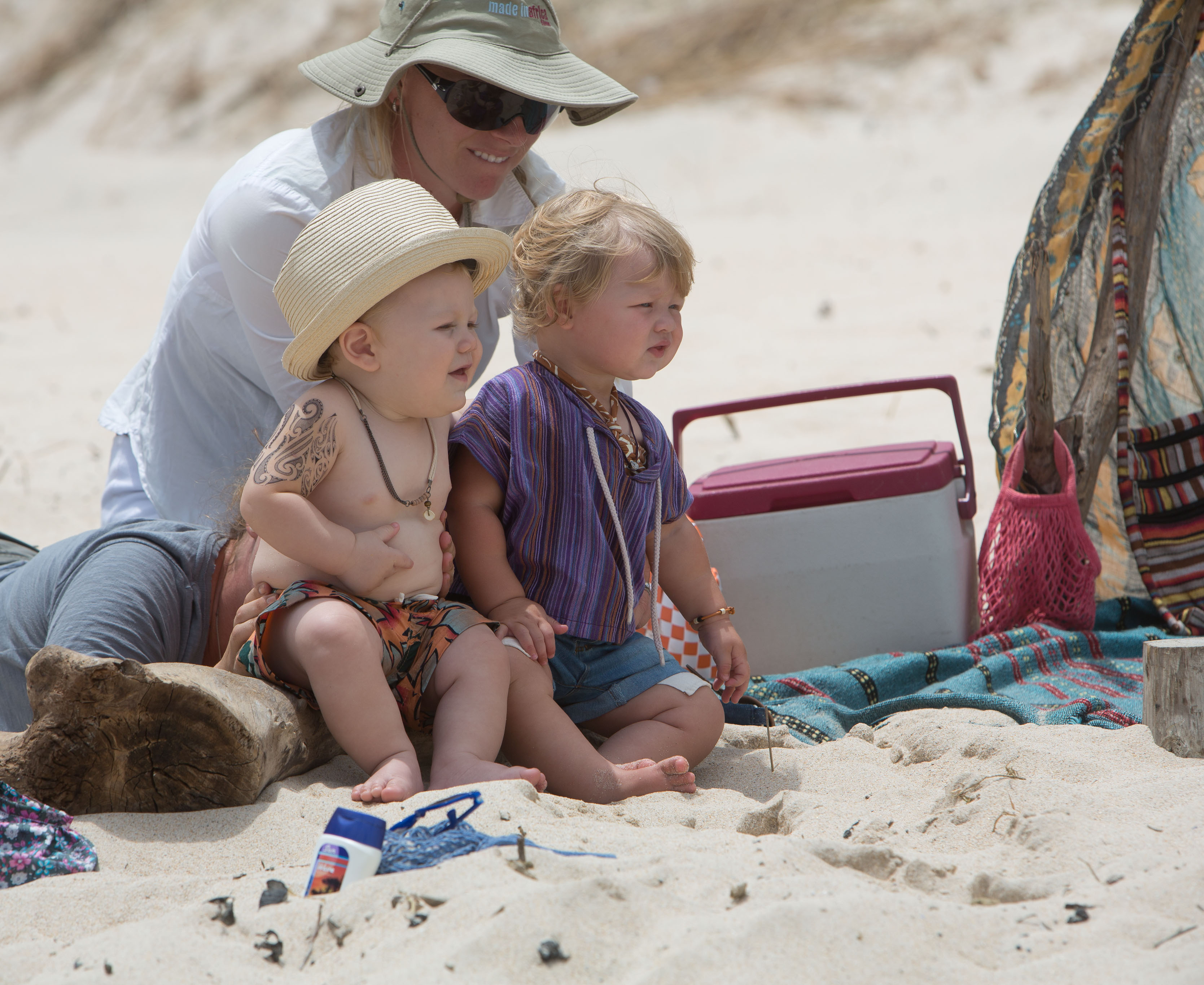 Above: photos from the Evian Baby Bay shoot
